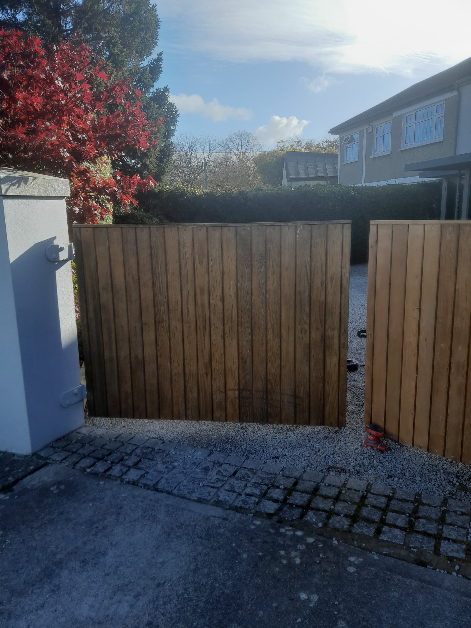 Gate before treatment